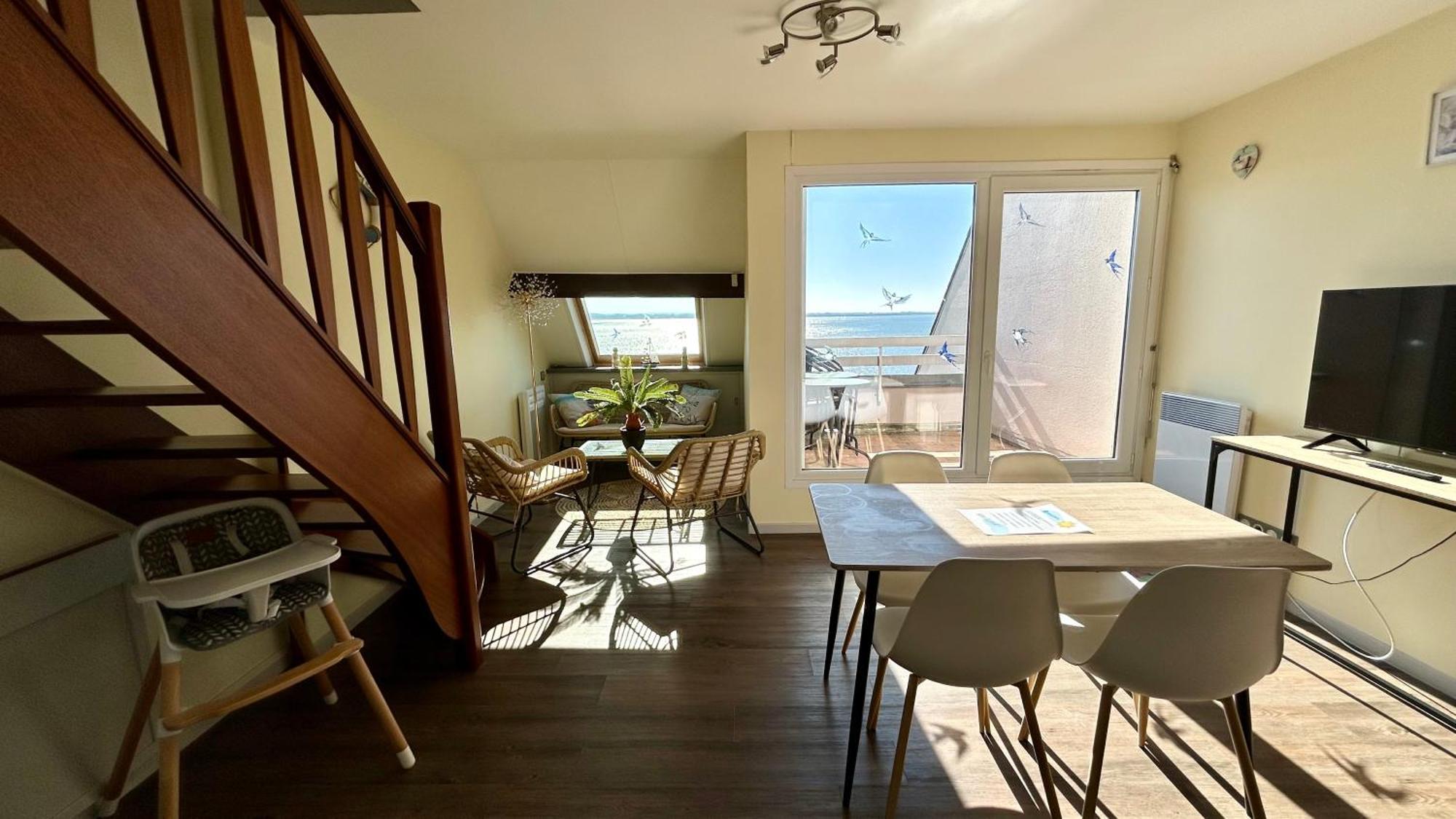 Plein Sud, Appartement Vue Baie, Acces Direct Plage Le Crotoy Bagian luar foto